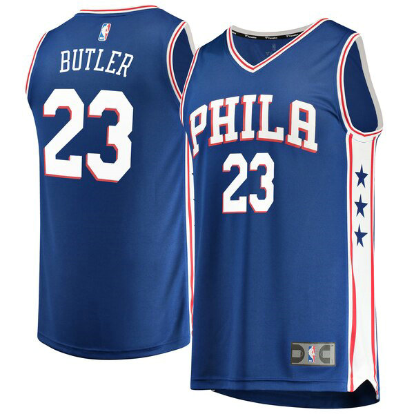 Maillot nba Philadelphia 76ers Icon Edition Homme Jimmy Butler 23 Bleu